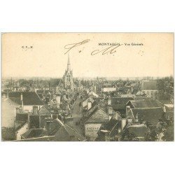 carte postale ancienne 45 MONTARGIS. Vue générale 1917