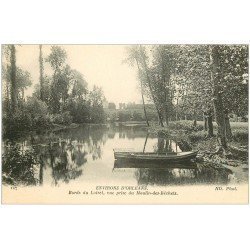 carte postale ancienne 45 MOULIN DES BECHETS 1915. Barque Bords du Loiret