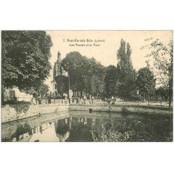 carte postale ancienne 45 NEUVILLE-AUX-BOIS. Fossés et Tour 1924