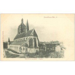 carte postale ancienne 45 NEUVILLE-AUX-BOIS. L'Eglise vers 1900