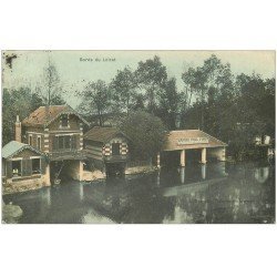 carte postale ancienne 45 OLIVET. Garage Paul Foret location de barques 1906