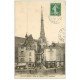 carte postale ancienne 45 PITHIVIERS. Clocher rue de l'Eglise 1915
