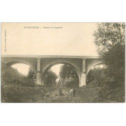 carte postale ancienne 45 PITHIVIERS. Viaduc de Segrais vers 1900