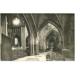 carte postale ancienne 45 PUISEAUX. Eglise Bas-côté 1934