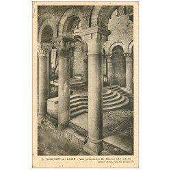 carte postale ancienne 45 SAINT-BENOIT-SUR-LOIRE. Basilique Choeur