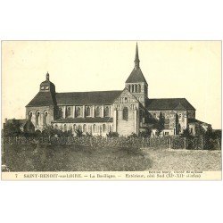 carte postale ancienne 45 SAINT-BENOIT-SUR-LOIRE. Basilique n°7 1936