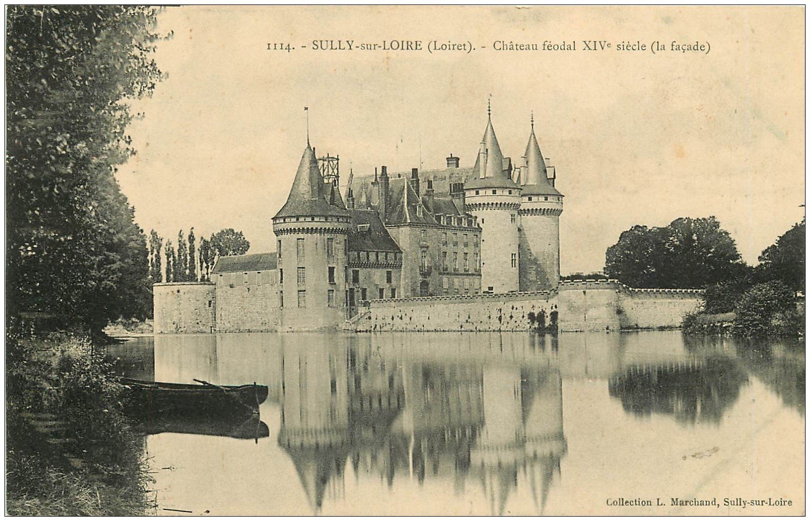 carte postale ancienne 45 SULLY-SUR-LOIRE. Château 1907
