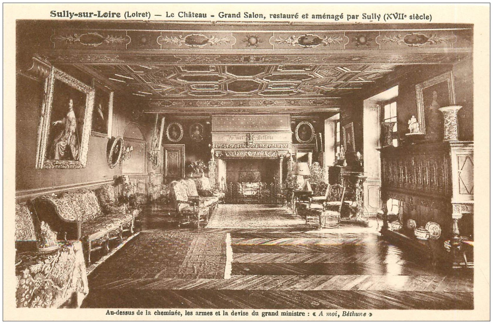 carte postale ancienne 45 SULLY-SUR-LOIRE. Château Cheminée