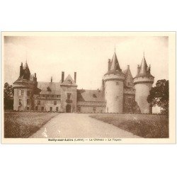 carte postale ancienne 45 SULLY-SUR-LOIRE. Château façade