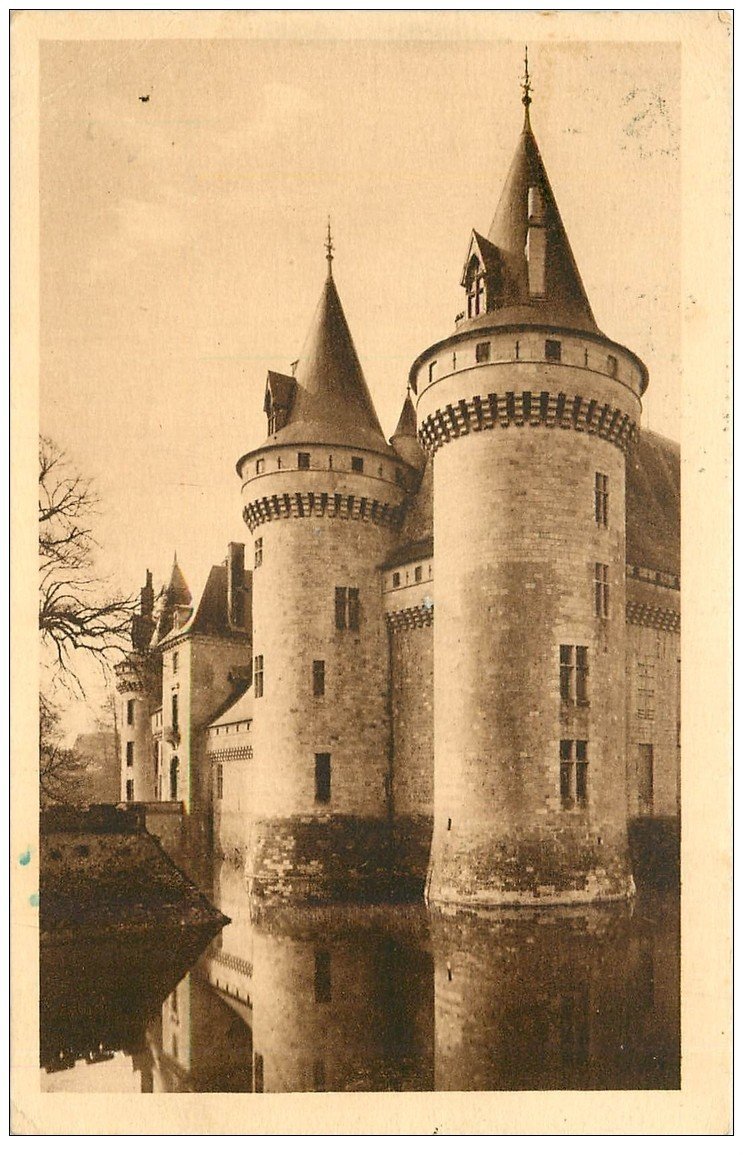 carte postale ancienne 45 SULLY--SUR-LOIRE. Château Tour Béthune 1935