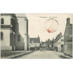 carte postale ancienne 45 VILLAMBLAIN. Rue Principale 1906