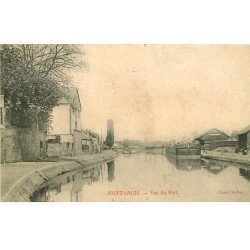 carte postale ancienne 45 MONTARGIS. Vue du Port 1905 Péniche