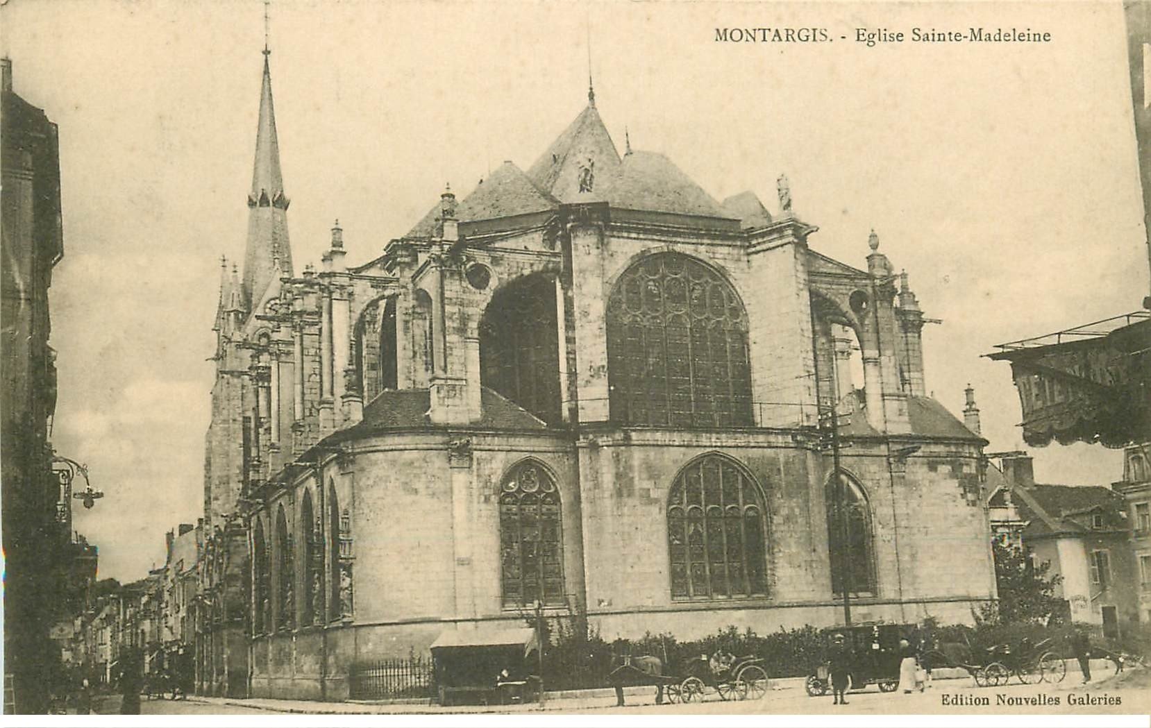 carte postale ancienne 45 MONTARGIS. Eglise Sainte-Madeleine