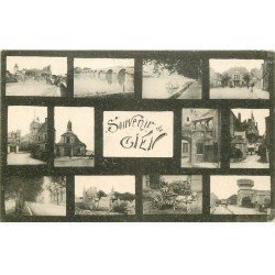 carte postale ancienne 45 GIEN. Multivues 1918