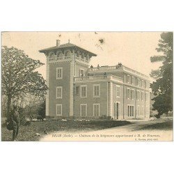 carte postale ancienne 11 BRAM. Château de la Seignoure vers 1905