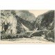 carte postale ancienne 64 ACCOUS. Pont d'Esquit route de Bedous à Urdos