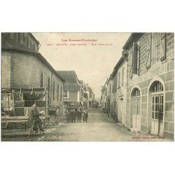 64 ARTHEZ. Vendeur de Tissus Rue Principale. Hôtel Café des Voyageurs 1910