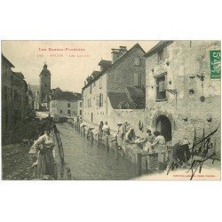 carte postale ancienne 64 ARUDY. Lavandières Laveuses aux Lavoirs vers 1908
