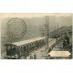 carte postale ancienne 64 ASCAIN. Le Tram-crémaillière sur la Crête internationale. La Rhune 1925