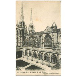 carte postale ancienne 64 BAYONNE. Cathédrale et Cloître