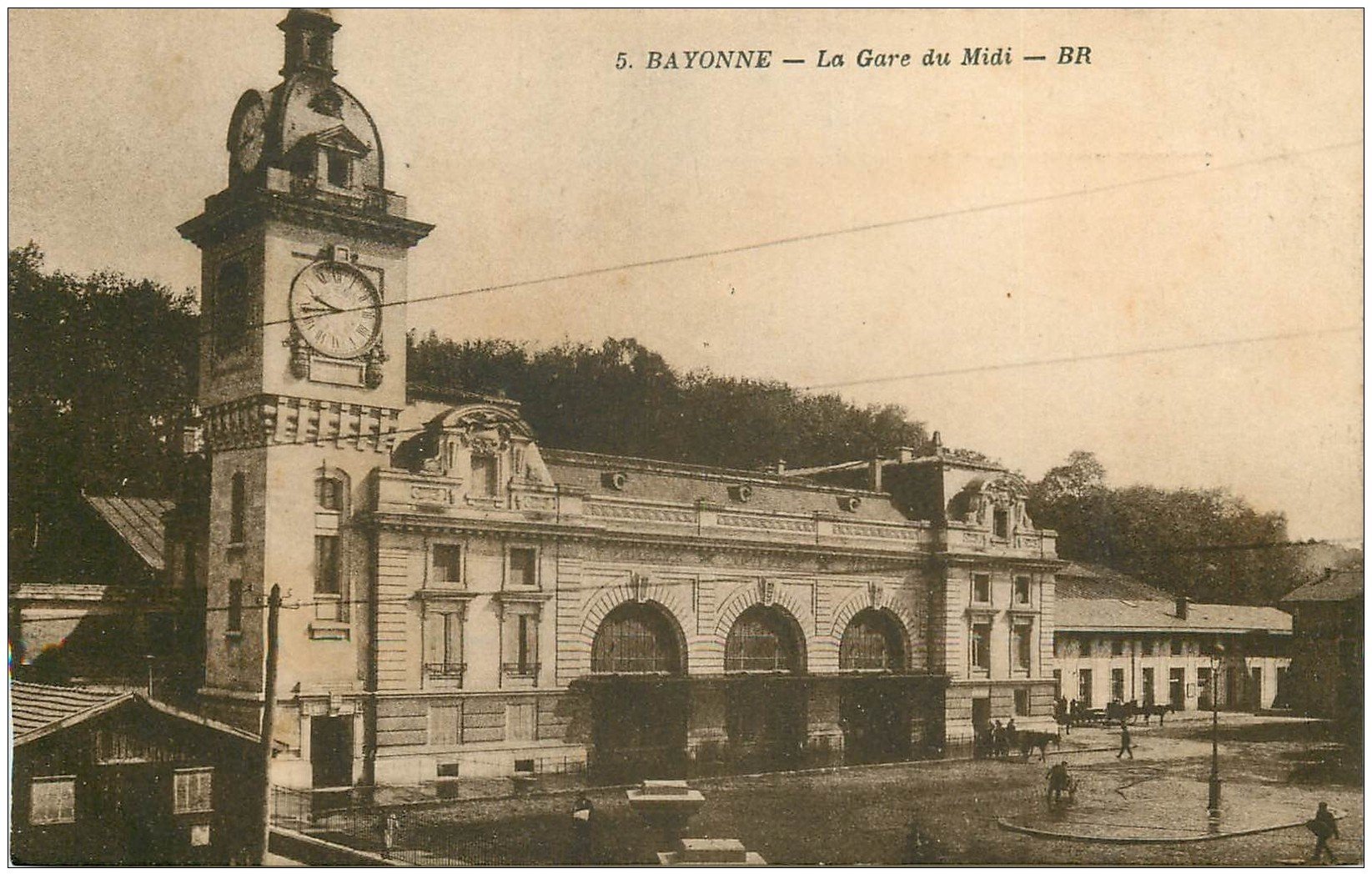 carte postale ancienne 64 BAYONNE. La Gare du Midi