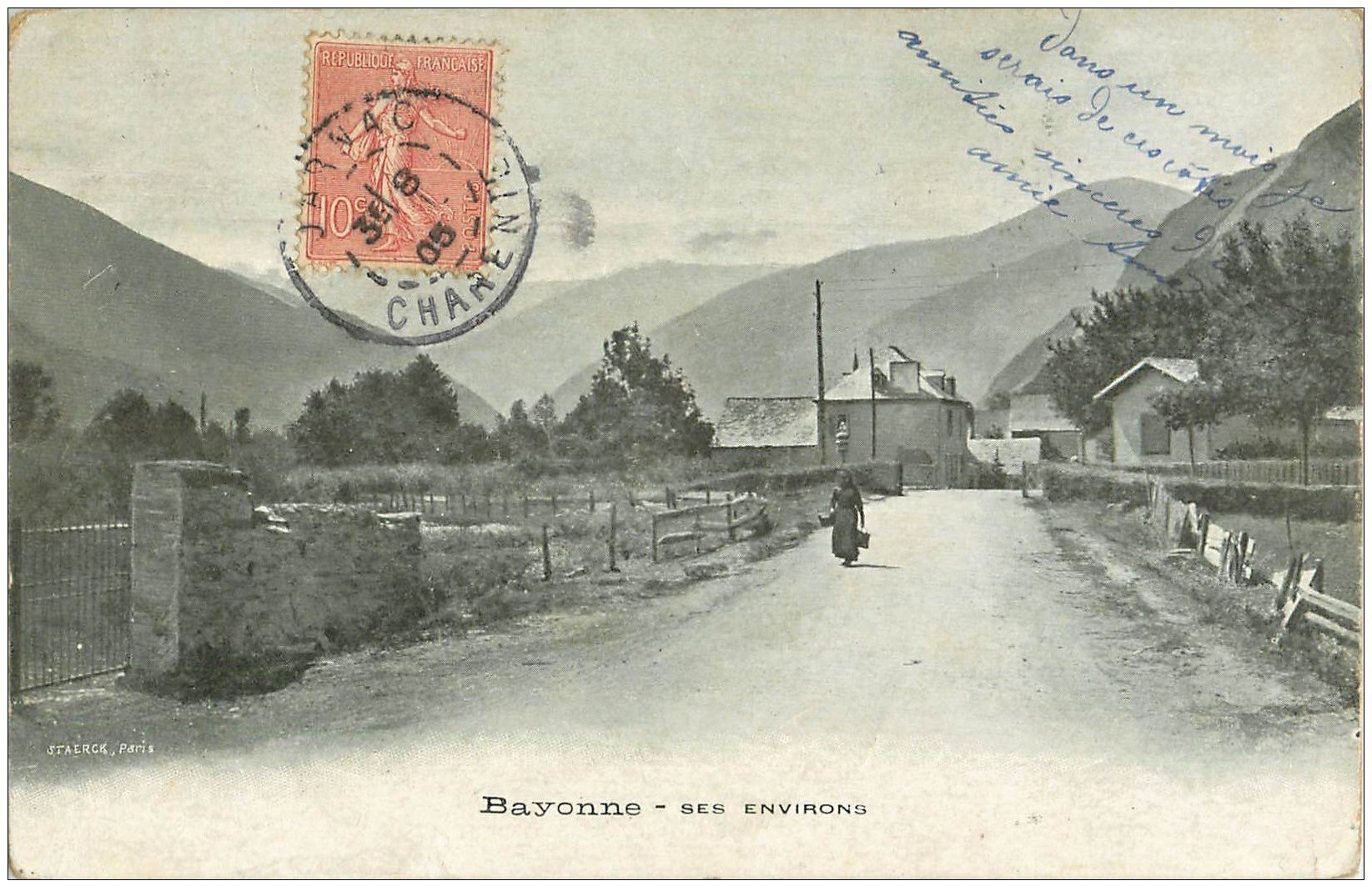 carte postale ancienne 64 BAYONNE. Les environs 1905