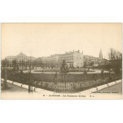 carte postale ancienne 64 BAYONNE. Les Nouveaux Jardins