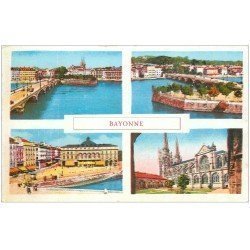 carte postale ancienne 64 BAYONNE. Multivue