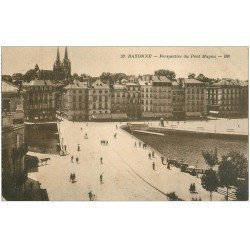 carte postale ancienne 64 BAYONNE. Pont Mayou n°53