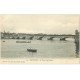 carte postale ancienne 64 BAYONNE. Pont Saint-Esprit avec Pêcheurs