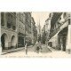 carte postale ancienne 64 BAYONNE. Rue du Pont-Neuf attelage et Chocolat Dominique