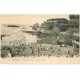 carte postale ancienne 64 BIARRITZ. Bains au Port-Vieux 1927