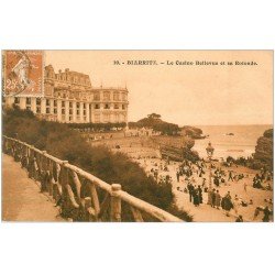 carte postale ancienne 64 BIARRITZ. Casino Bellevue et Rotonde 1920