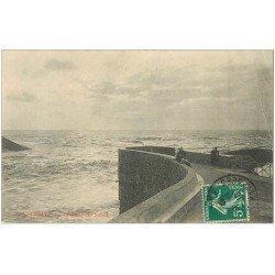 carte postale ancienne 64 BIARRITZ. Coucher de Soleil 1910