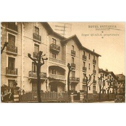 carte postale ancienne 64 BIARRITZ. Hôtel Britannia Avenue Reine Victoria 1951