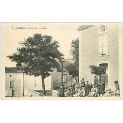 carte postale ancienne 11 CARLIPA. Place de la Mairie