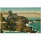 carte postale ancienne 64 BIARRITZ. La Villa Belza et Pyrénées