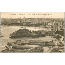carte postale ancienne 64 BIARRITZ. Le Basta. Hôtels et Villas 1925