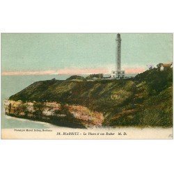 carte postale ancienne 64 BIARRITZ. Le Phare et son Rocher 1933