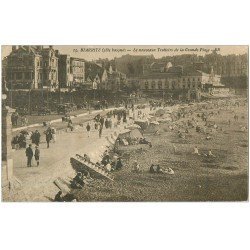 carte postale ancienne 64 BIARRITZ. Nouveaux Trottoirs Grande plage