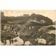 carte postale ancienne 64 BIARRITZ. Pêche aux Crevettes sur Rochers du Basta 1931