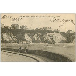 carte postale ancienne 64 BIARRITZ. Pêcheurs à la Ligne 1903 sur Côte Basque