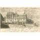 carte postale ancienne 64 BIARRITZ. Photographe sur échelle Hôtel Casino. Timbres Espana 1903