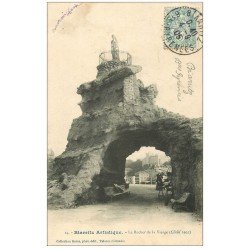 carte postale ancienne 64 BIARRITZ. Rocher de la Vierge 1905