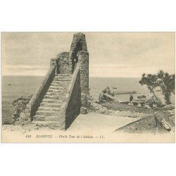 carte postale ancienne 64 BIARRITZ. Vieille Tour de l'Atalaye 1917