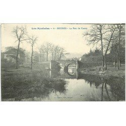 carte postale ancienne 64 BRUGES. Le Pont de Cantet avec animation