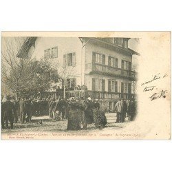 carte postale ancienne 64 CAMBO. A Etchegorria. Aubade au Poète Ronsard par la Castagne de Bayonne vers 1900