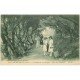 carte postale ancienne 64 GUETHARY. Superbes Femmes Allée de Tamaris
