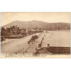 carte postale ancienne 64 HENDAYE. Boulevard et Villas de la Plage