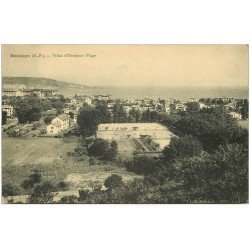 carte postale ancienne 64 HENDAYE. Villas et Tennis